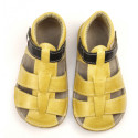 EF barefoot sandálky - žlté