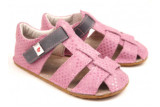 EF barefoot sandálky -ružové so šedou