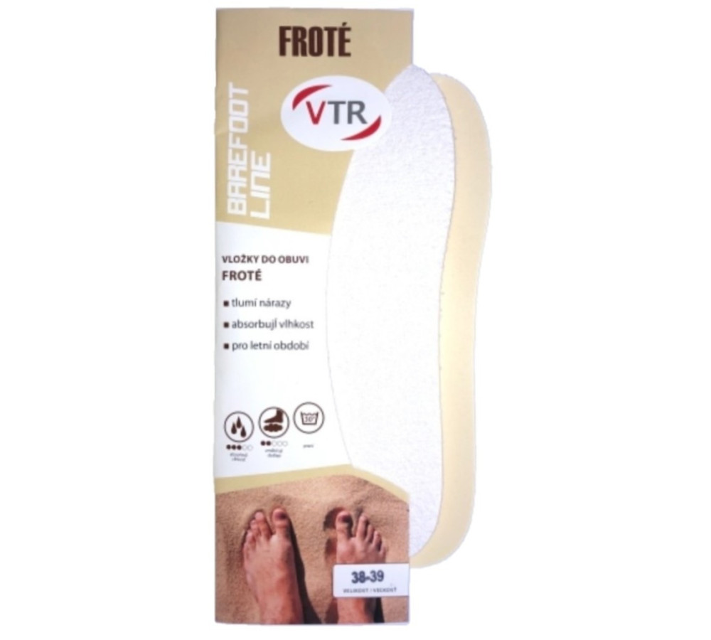 Barefoot vložky Froté VTR - pre dospelých