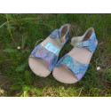 OK bare - barefoot sandálky MIRRISA 009-Flower  - podošva Cross 4mm