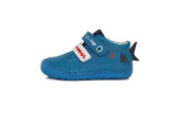 DDstep 073 Barefoot - kožené topánky - bermuda blue