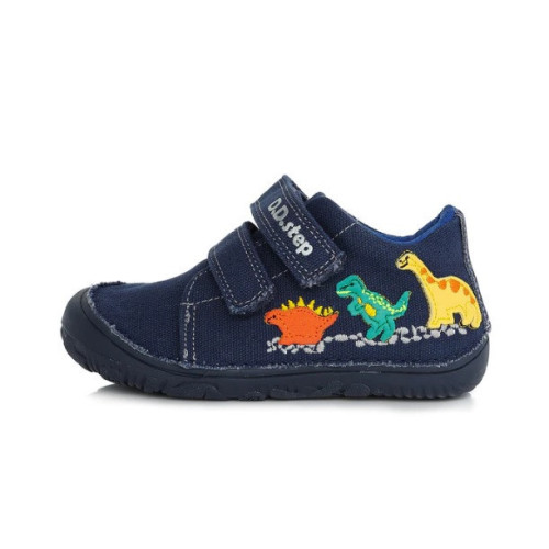 DDstep 073 Barefoot - textilné topánky - Royal Blue