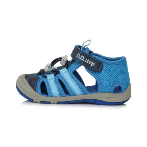 D.D.step sieťované sandále Quick Dry - Bermuda Blue