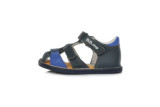 DDstep 076 Barefoot - kožené sandálky- royal blue