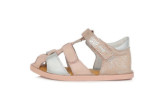 DDstep 076 Barefoot - kožené sandálky- pink