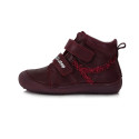 DDstep 063 Barefoot - kožené topánky - Red