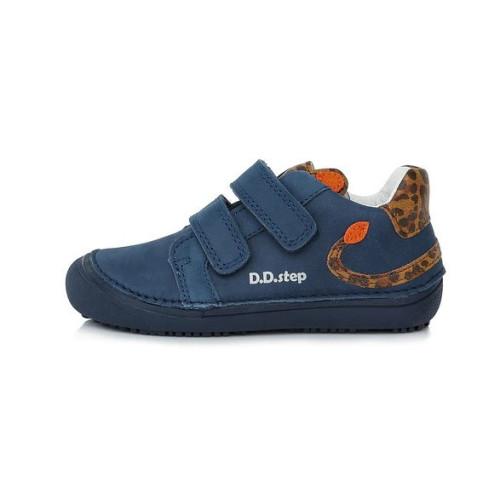 DDstep 063 Barefoot - kožené topánky - Royal Blue