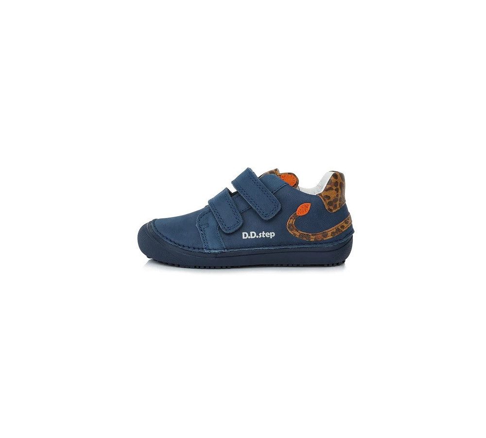 DDstep 063 Barefoot - kožené topánky - Royal Blue