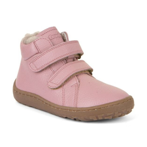 Froddo Barefoot Winter Furry - detská zimná kožená obuv - Pink