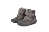 DDstep 063 Barefoot - zimné kožené topánky - dark grey
