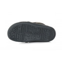 DDstep 063 Barefoot - zimné kožené topánky - dark grey