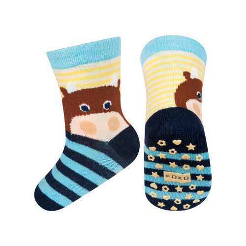 Protišmykové ponožky Kravička 19/21