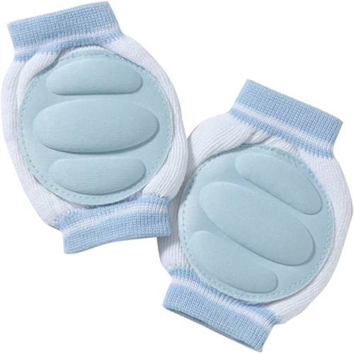 Chrániče kolien pre najmenších - svetlomodré/biele