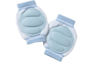 Chrániče kolien pre najmenších - svetlomodré/biele