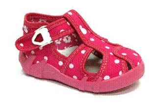 Papuče Renbut Bodky - amarant