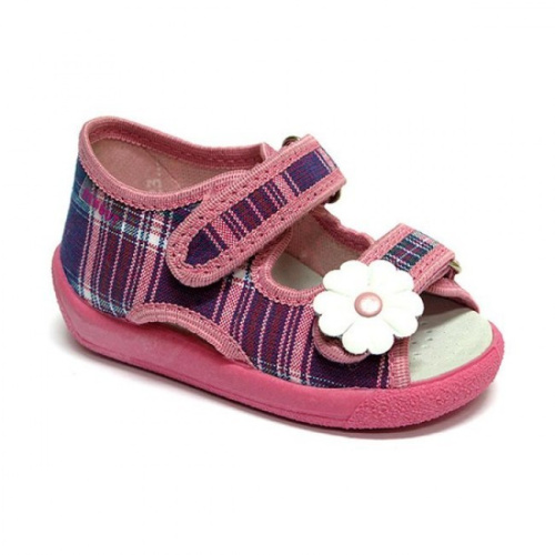 Papuče - Sandálky Renbut -fialová mriežka