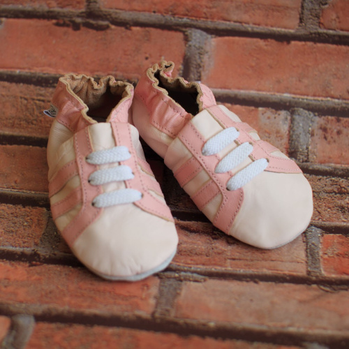 Kožené capačky Capiki - ružové tenisky