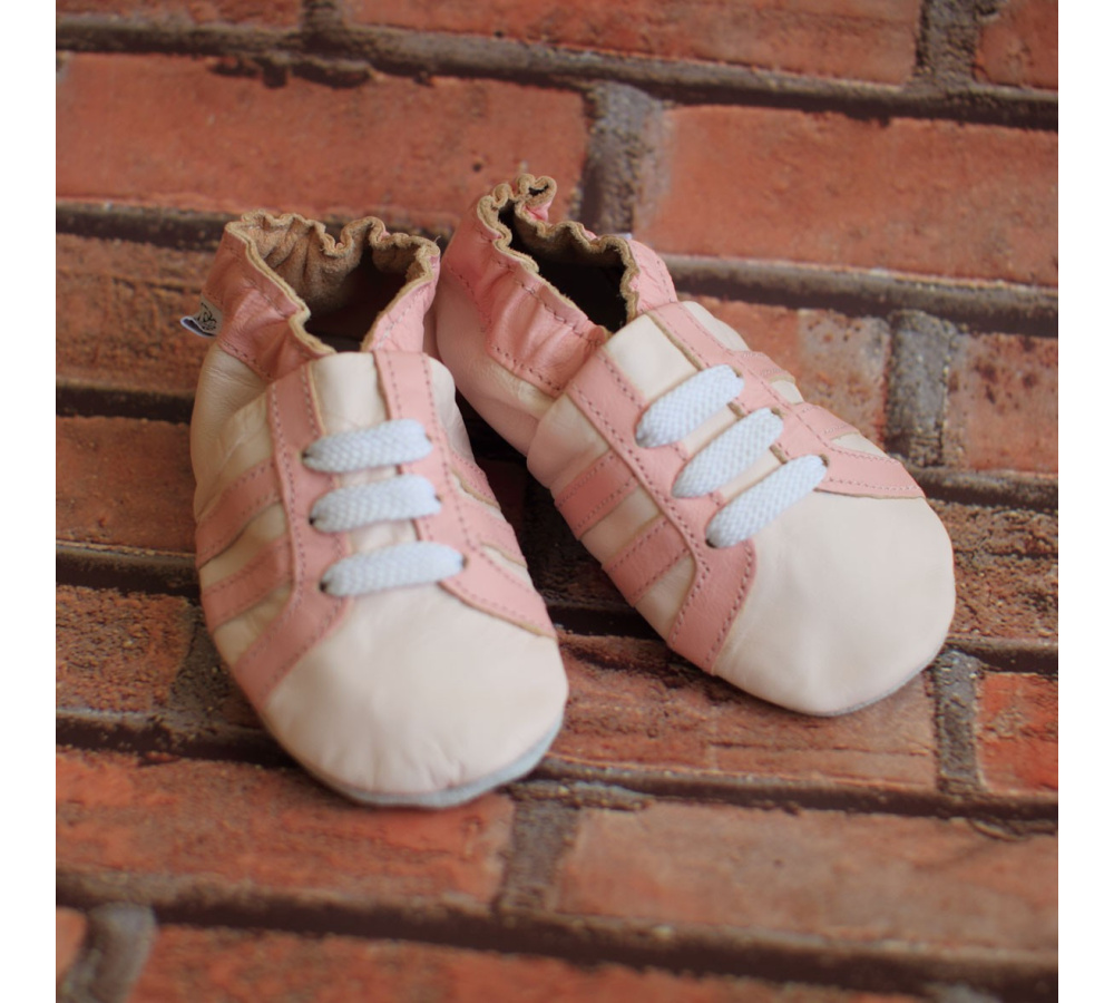 Kožené capačky Capiki - ružové tenisky