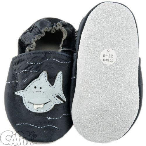 Kožené capačky Capiki - žralok