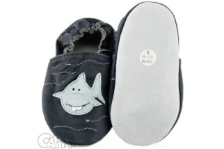 Kožené capačky Capiki - žralok