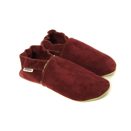 Kožené capačky Tomar fialové