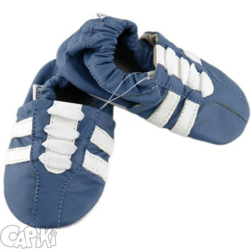 Kožené capačky Capiki - modré tenisky