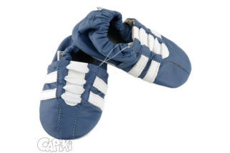 Kožené capačky Capiki - modré tenisky