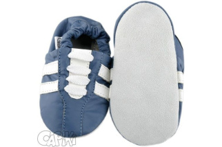 Kožené capačky Capiki - modré tenisky
