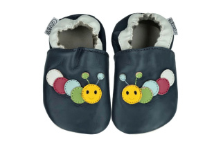 Capiki - Kožené capačky - húsenička