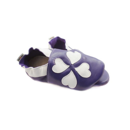 Kožené capačky Tomar štvorlístok