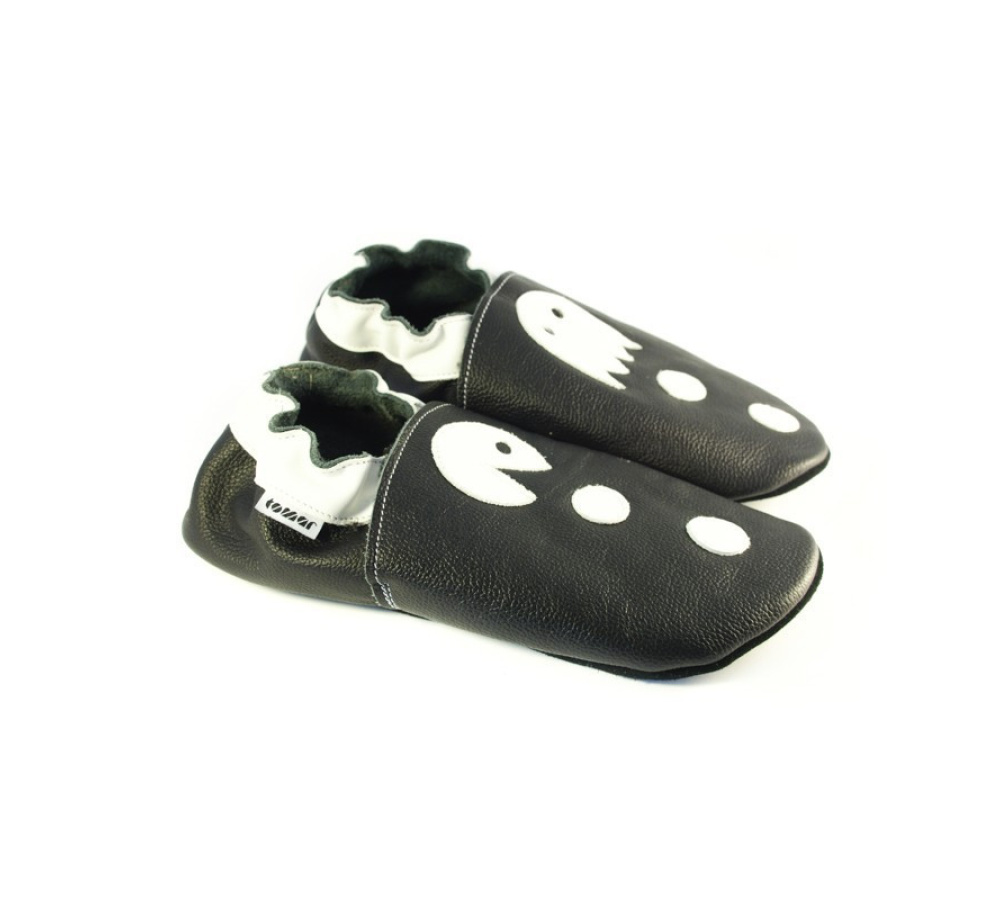 Kožené capačky Tomar pacman