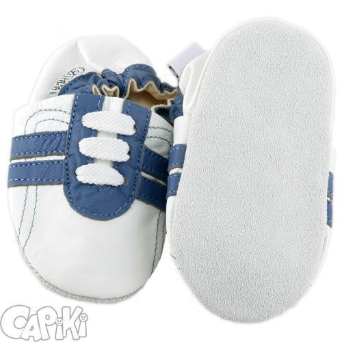 Kožené capačky Capiki - modrobiele tenisky
