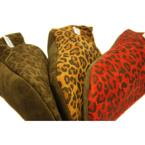 Kožené capačky Tomar leopardie červené