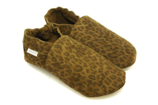 Kožené capačky Tomar leopardie hnedé