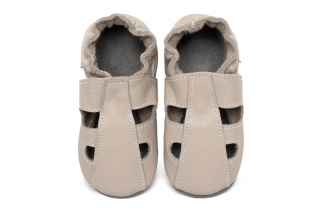 Kožené capačky Tomar - sandálky - jednofarebné