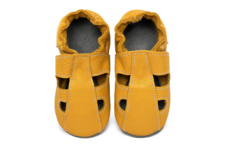 Kožené capačky Tomar - sandálky - jednofarebné