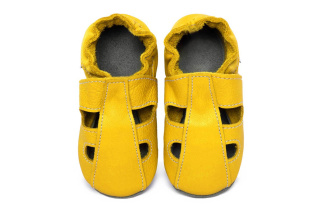 Kožené capačky Tomar - sandálky - jednofarebné