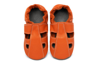 Kožené capačky Tomar - sandálky - jednofarebné