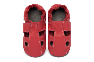 Kožené capačky Tomar - sandálky - jednofarebné