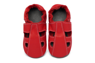 Kožené capačky Tomar - sandálky - jednofarebné