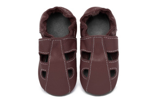 Kožené capačky Tomar - sandálky - jednofarebné