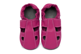 Kožené capačky Tomar - sandálky - jednofarebné