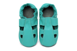 Kožené capačky Tomar - sandálky - jednofarebné