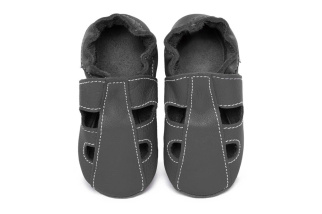 Kožené capačky Tomar - sandálky - jednofarebné