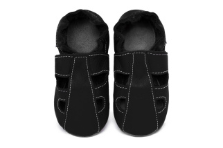 Kožené capačky Tomar - sandálky - jednofarebné