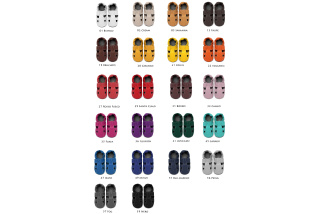 Kožené capačky Tomar - sandálky - jednofarebné