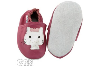 Kožené capačky Capiki - mačička Maruška