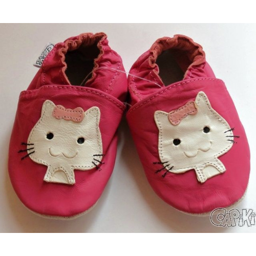 Kožené capačky Capiki - mačička Maruška