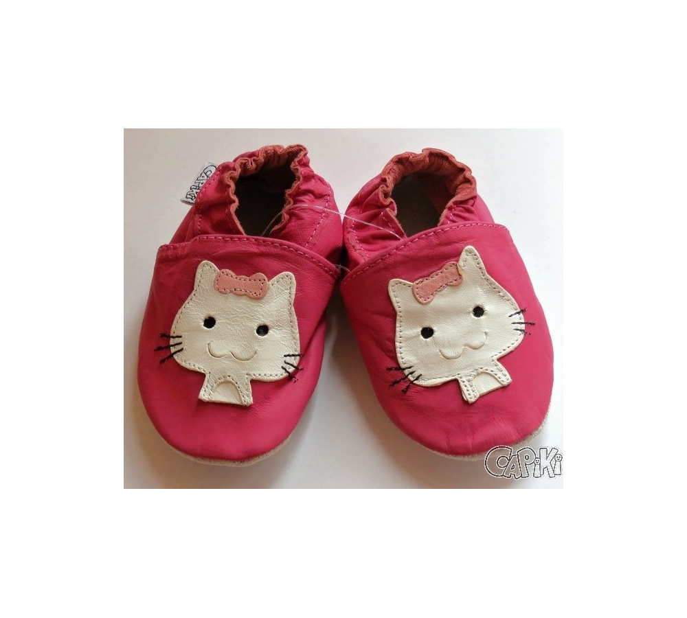Kožené capačky Capiki - mačička Maruška
