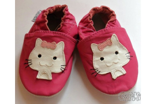 Kožené capačky Capiki - mačička Maruška